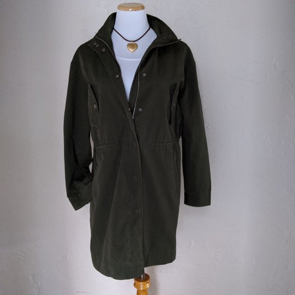 POPSUGAR Utility Jacket Olive Green - Picture 3 of 9